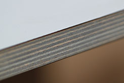 Birke Multiplex weiß geoelt